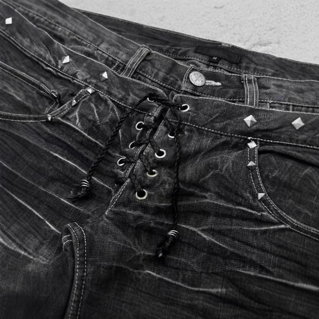 double lace デニム