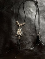Lunar feather necklace 03