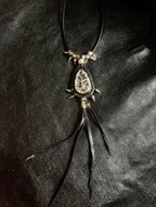 Lunar feather necklace 03