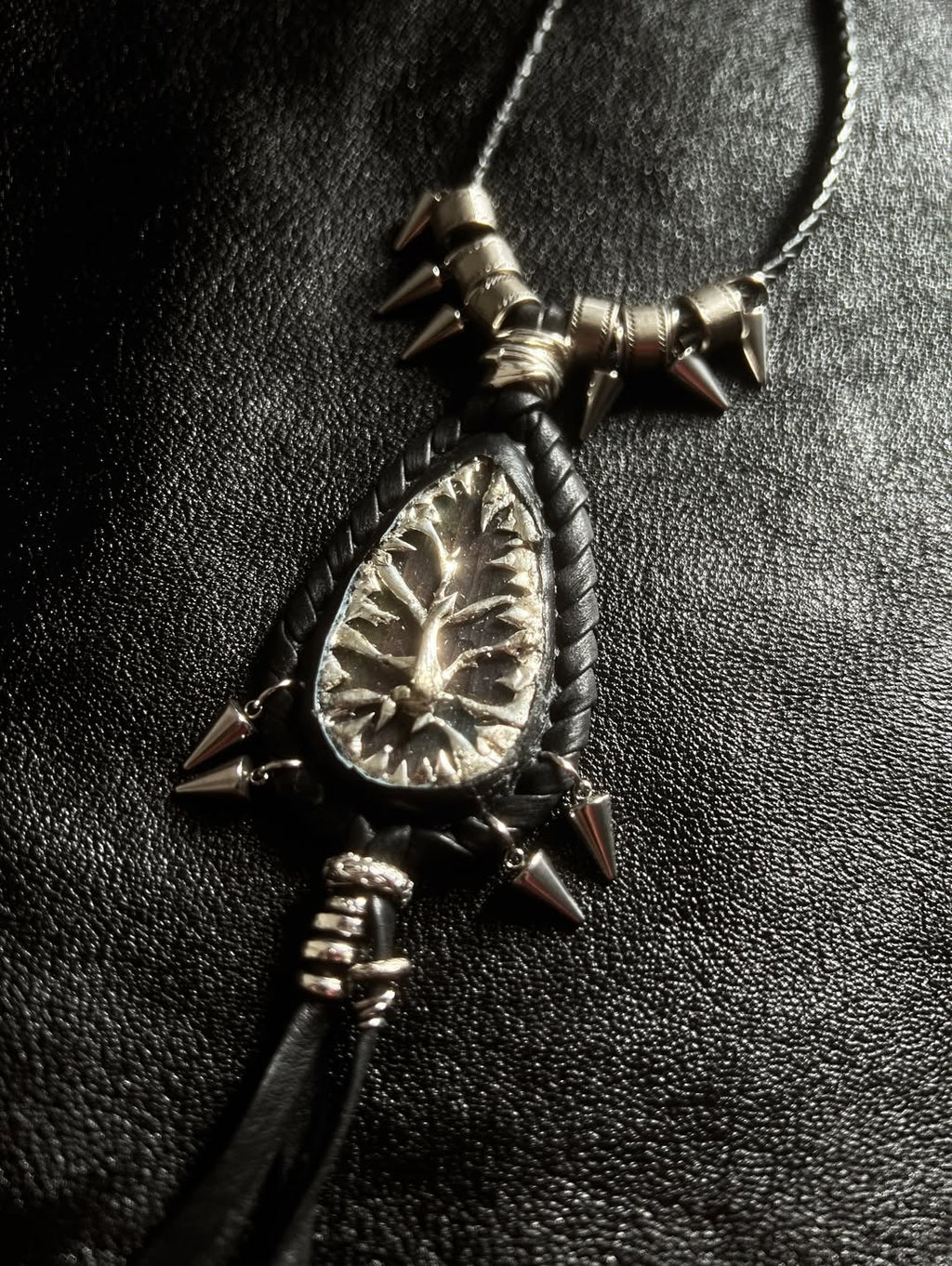 Lunar feather necklace 03