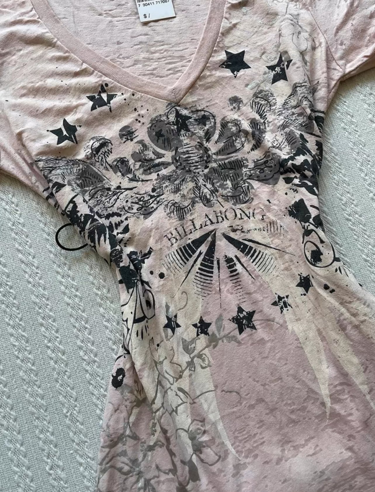 グランジ vネック shirt
